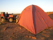 Tent and ATV at Station Creek campsite